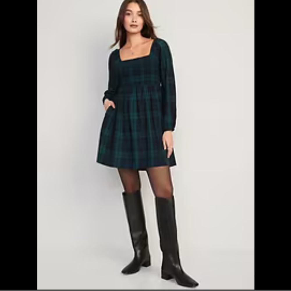 Like New Plaid Green Dress